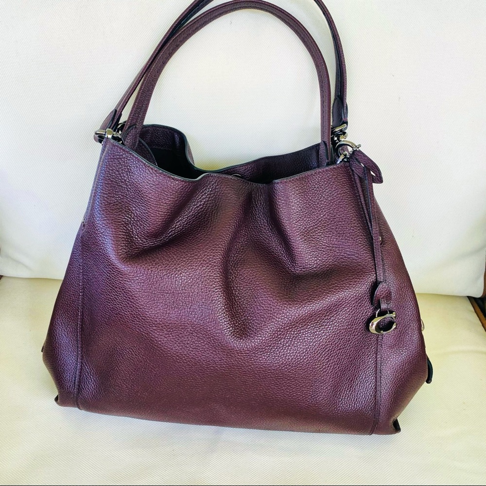 Coach Oxblood Gunmetal Dalton 31 Bag EUC - Picture 14 of 16